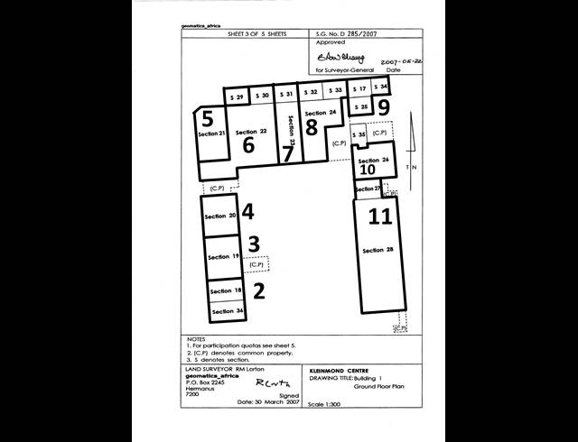 66M² BUSINESS CENTRE FOR SALE IN KLEINMOND CENTRAL